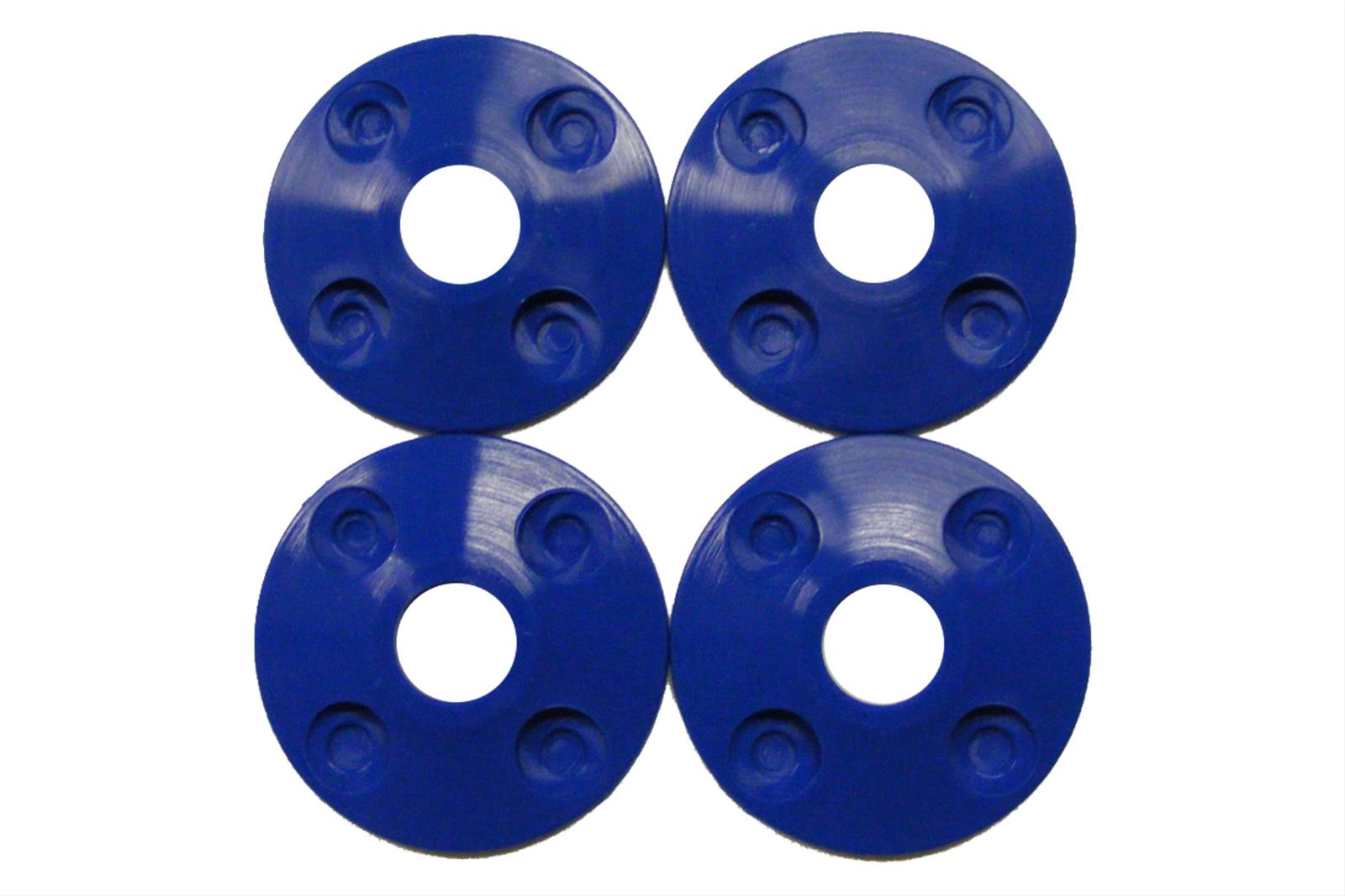 Dominator Hood Pin Scuff Plates DOM-1202-BL Blue - 4 and 16 rivets thumbnail 2