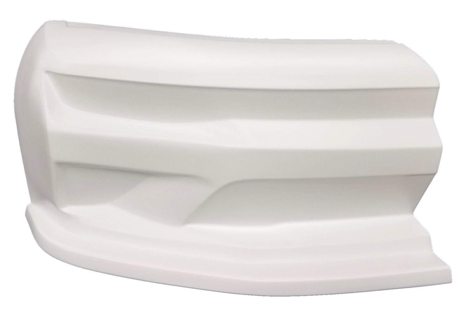 Dominator SS Camaro Nosepieces DOM-332-WH Race Car Body Panel, Nosepiece, Dirt Style, Nose Position, High-impact Plastic, White, Right Side Nose, Each