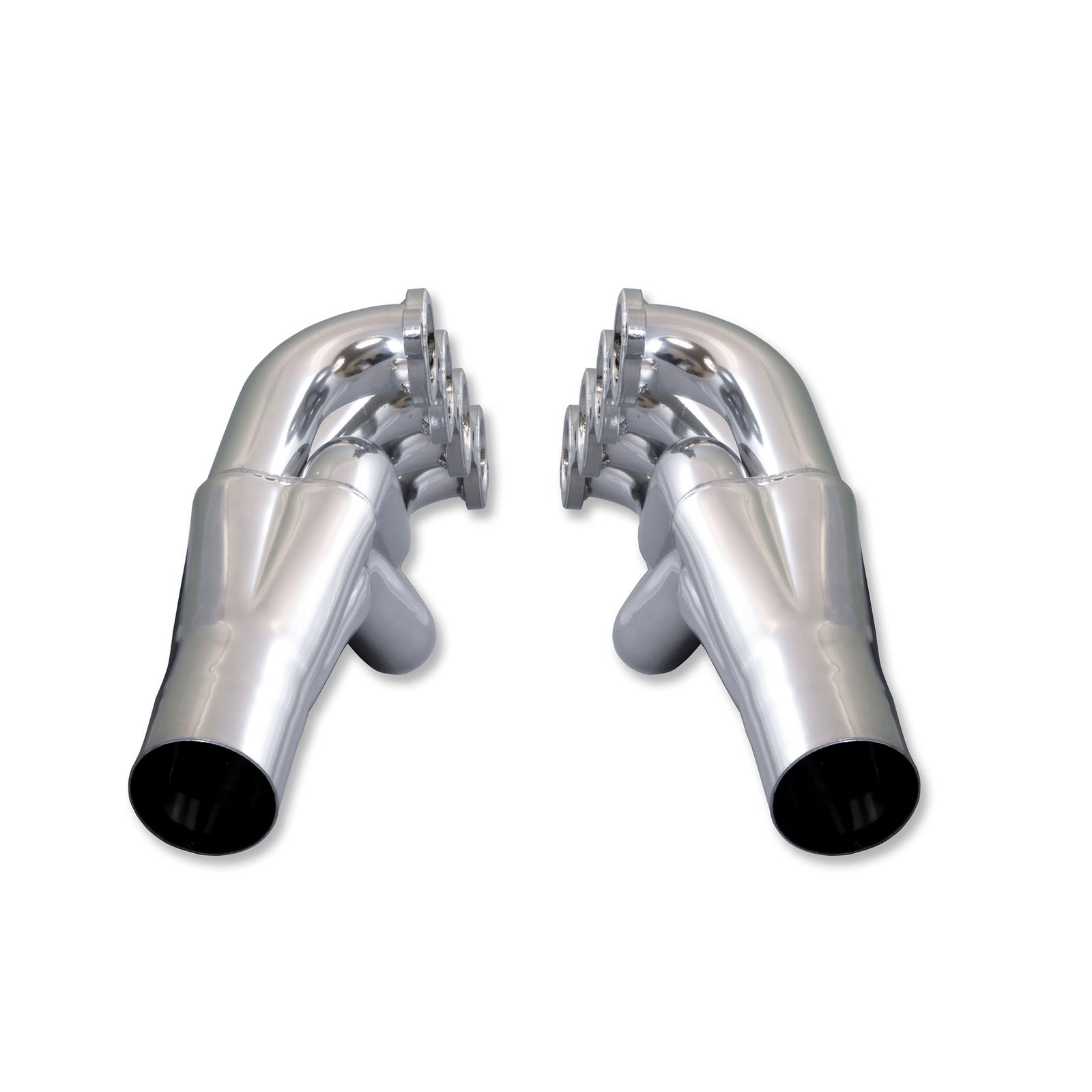 Doug's Headers D3350 Headers, Mid-length, Steel, Silver Ceramic Coated, Round Port, Buick, Chevrolet, Oldsmobile, Pontiac, Small Block LS, Pair thumbnail 2