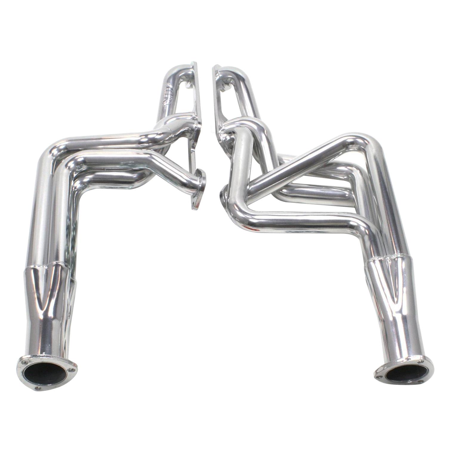 Doug's Headers D570 Headers, Long Tube, Steel, Ceramic Coated, Pontiac, 350-455, V8, Pair