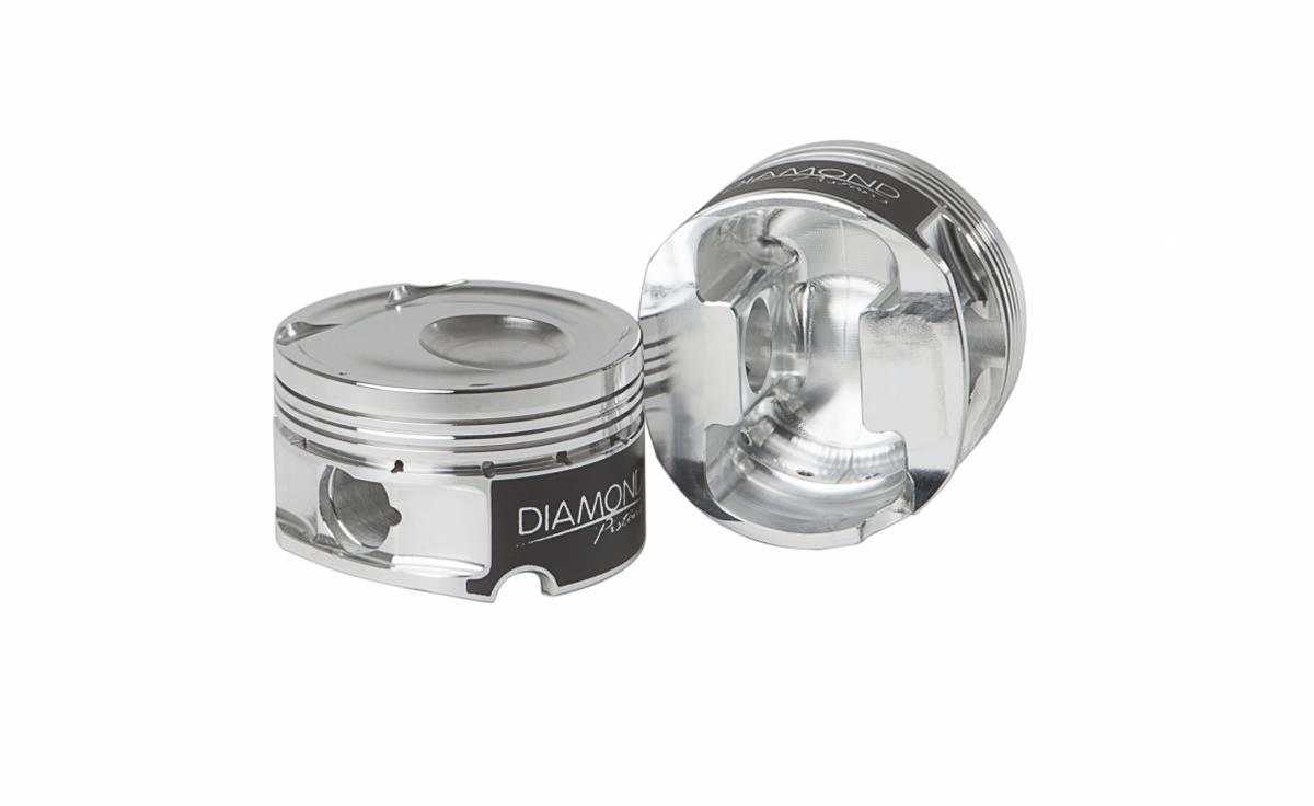 Diamond Pistons Sport Compact Series 23102-4 - 1200HP Rated - 2618 Material - Coated Skirts - Includes Pins and Rings