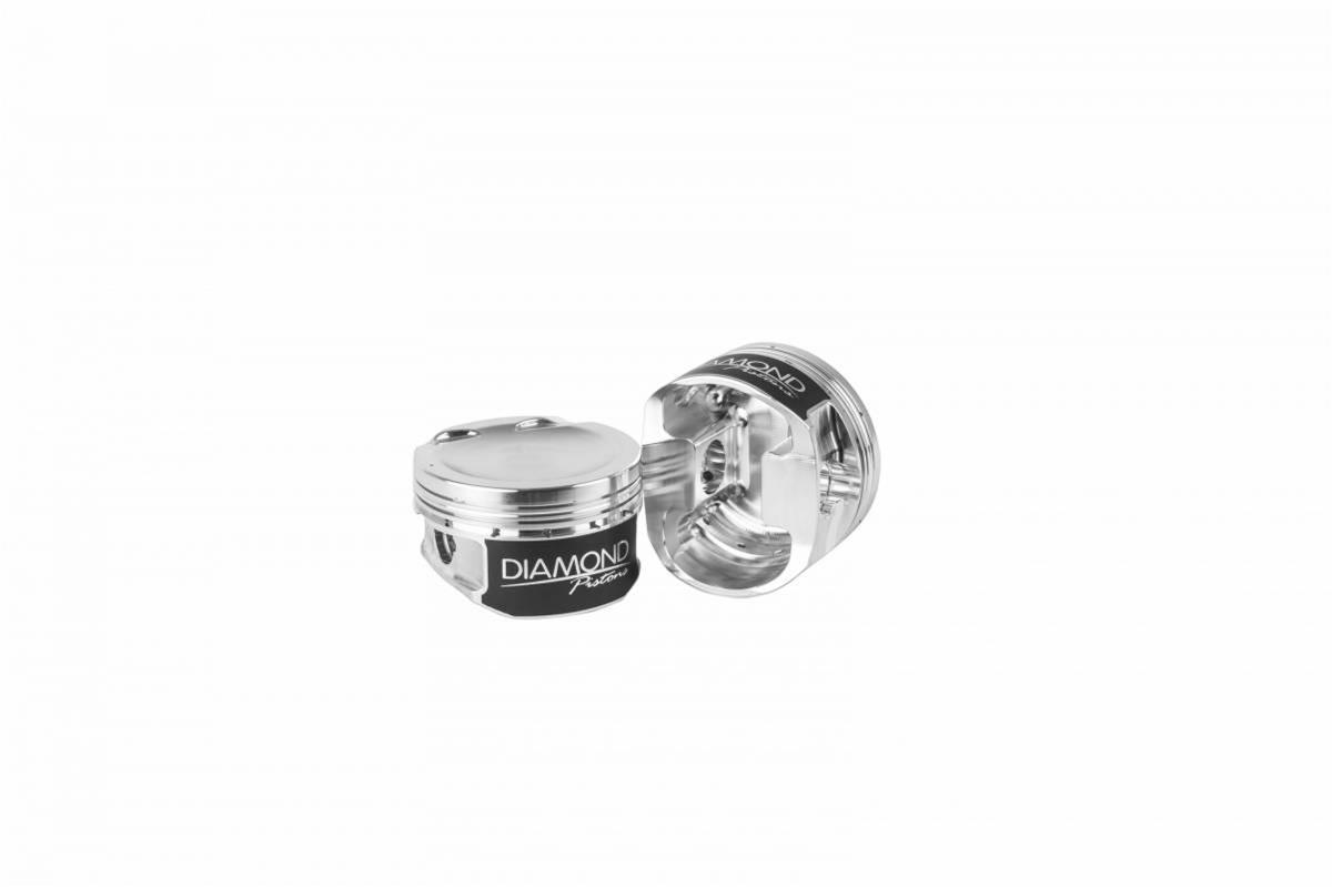 Diamond Pistons Sport Compact Series 30204-6 - 1200HP Rated - 2618 Material - Coated Skirts - Includes Pins and Rings