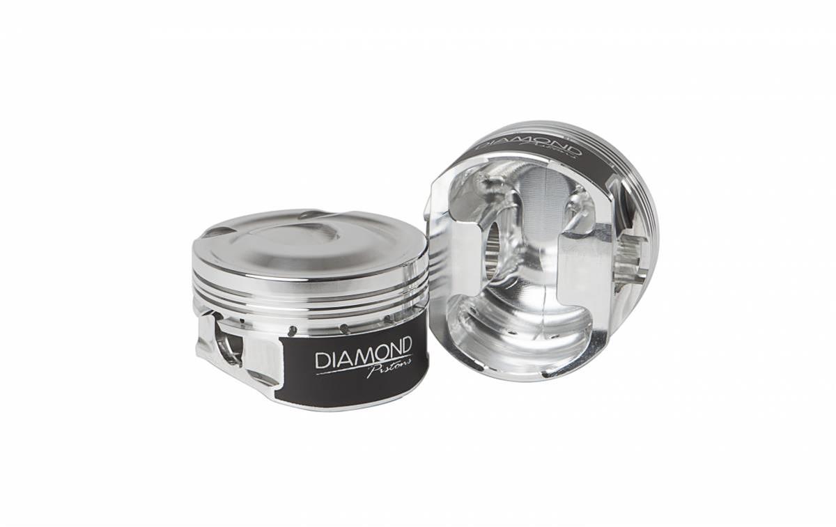 Diamond Pistons Sport Compact Series 35002-6 - 1000HP Rated - 2618 Material - Coated Skirts - Includes Pins and Rings