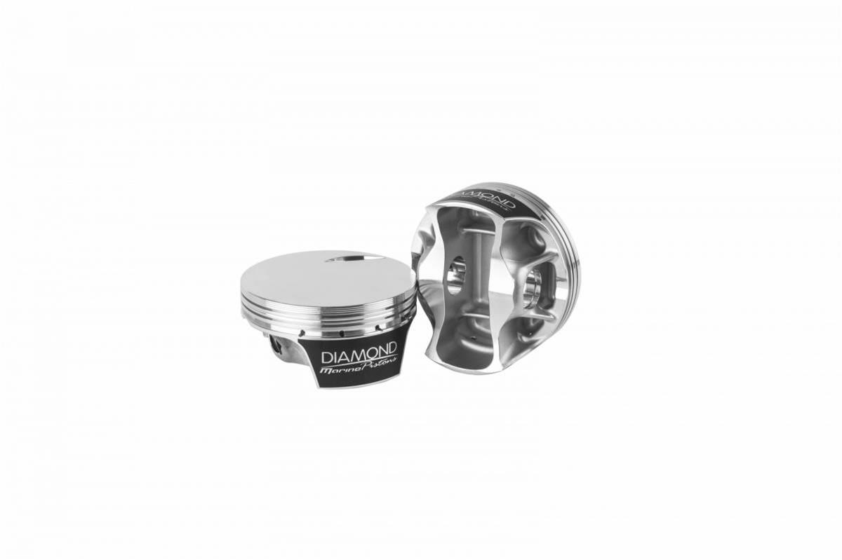Diamond Pistons Marine Series 70111-8 - Replacement Mercury Racing Stern Engines - Coated Skirts - Includes Pins and Rings