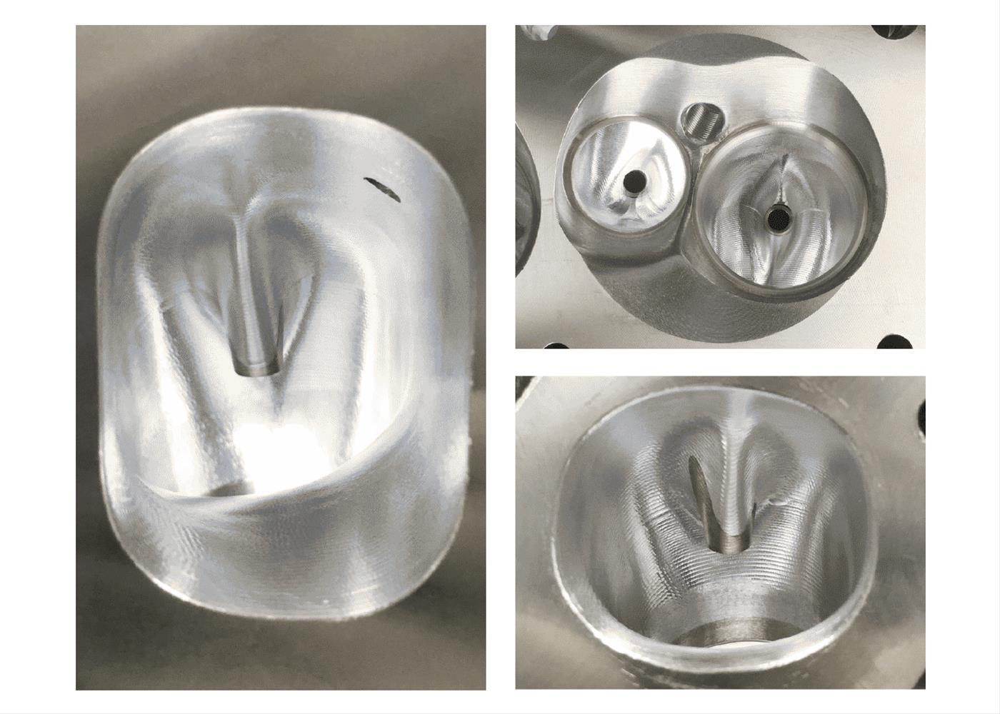 Dart Race Series 10-Degree LS Cylinder Heads 11081050 NMCA Pro Stock Performance 10deg 368cc CNC Bare Head 2.3in x 1.6in valve job thumbnail 3