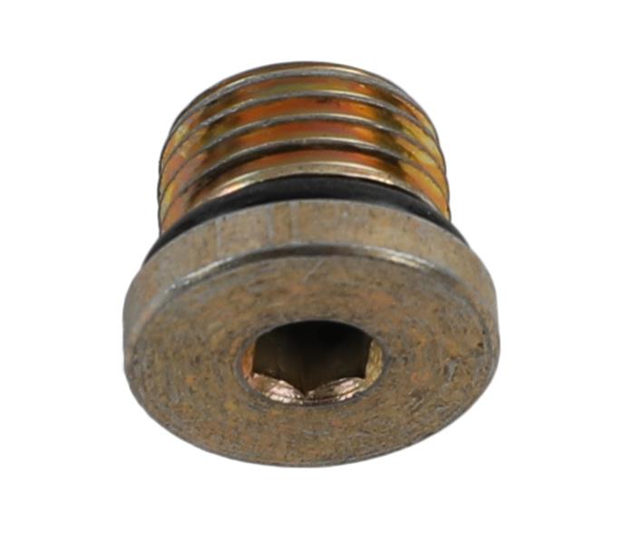Dart Plug Fittings 32892500 Fitting, 1/2 in. Male Straight Cut O-Ring, Internal Allen Head, Steel, Natural, Each