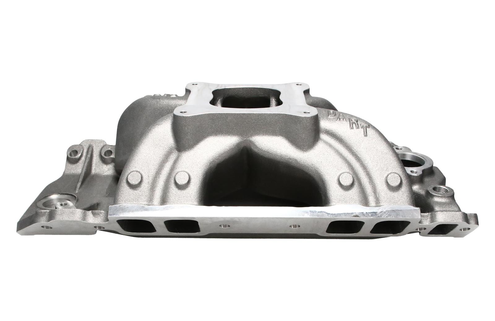 Dart Single Plane Intake Manifolds 41115000 Manifold, Plane, Aluminum, Natural, Square Bore Flange, Chevy, Rectangular Port, Tall Deck, Each thumbnail 7
