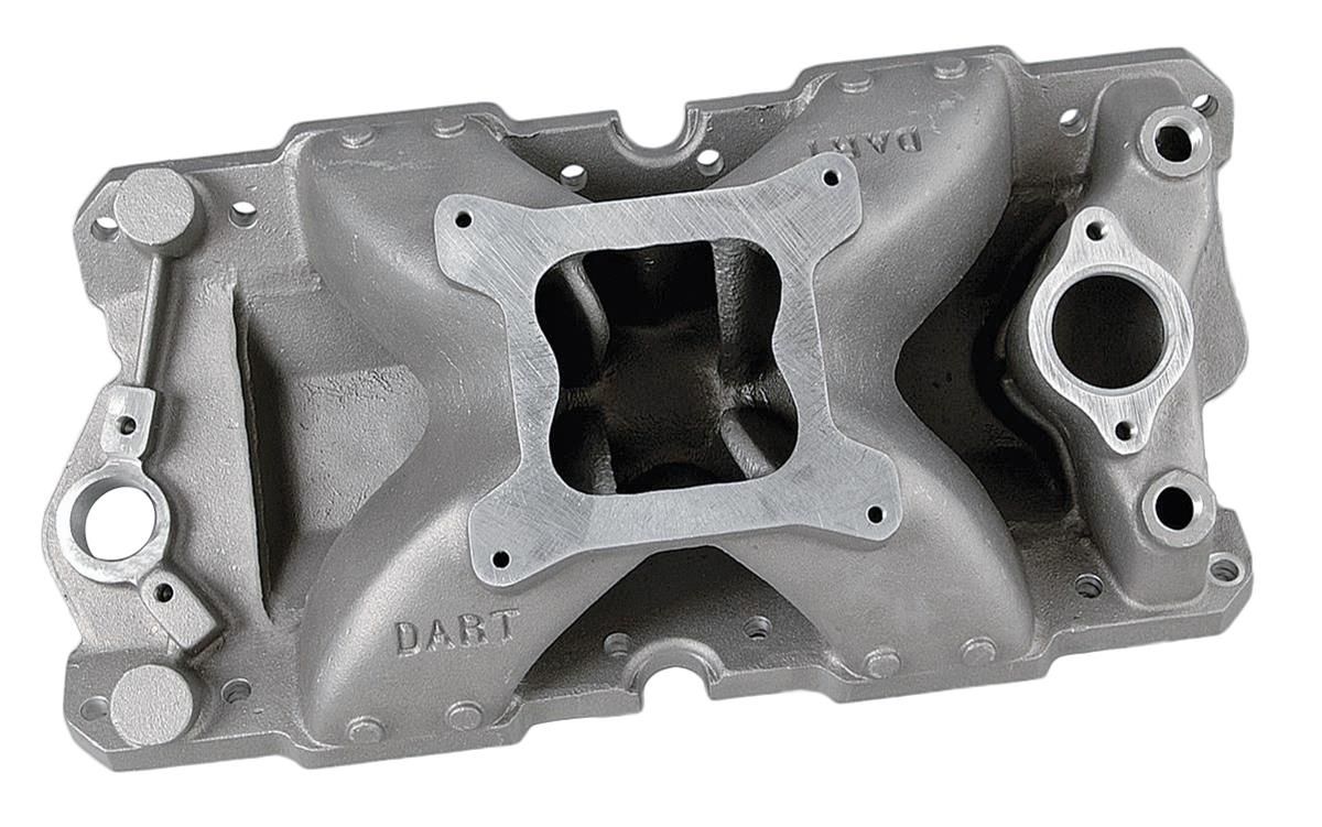 Dart Single Plane Intake Manifolds 42412000 Manifold, Aluminum, Natural, Single-Plane, Chevy, Small Block, Each