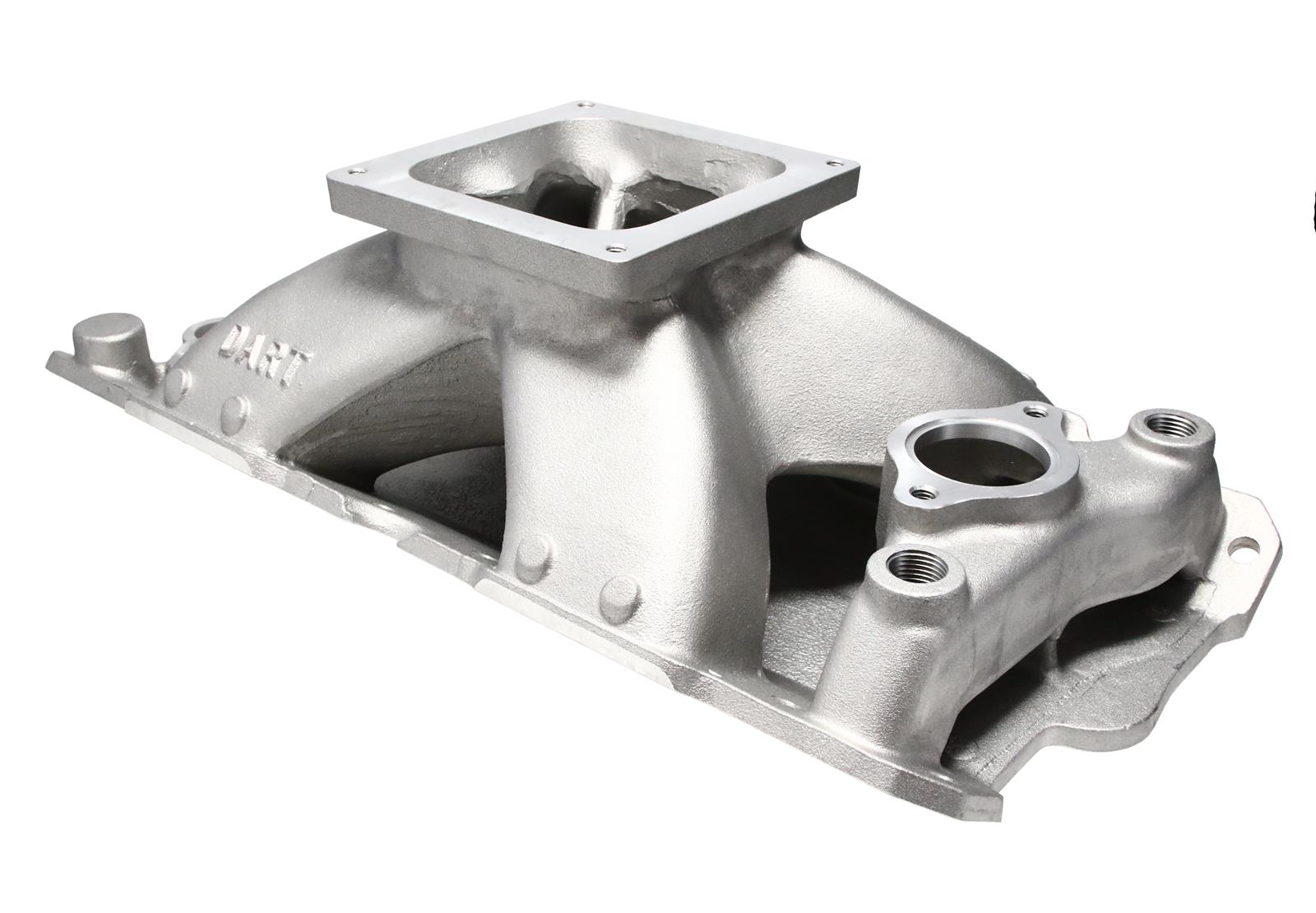 Dart Single Plane Intake Manifolds 42421000 Manifold, Plane, Aluminum, Natural, Dominator Flange, Chevy, Small Block, Each thumbnail 4
