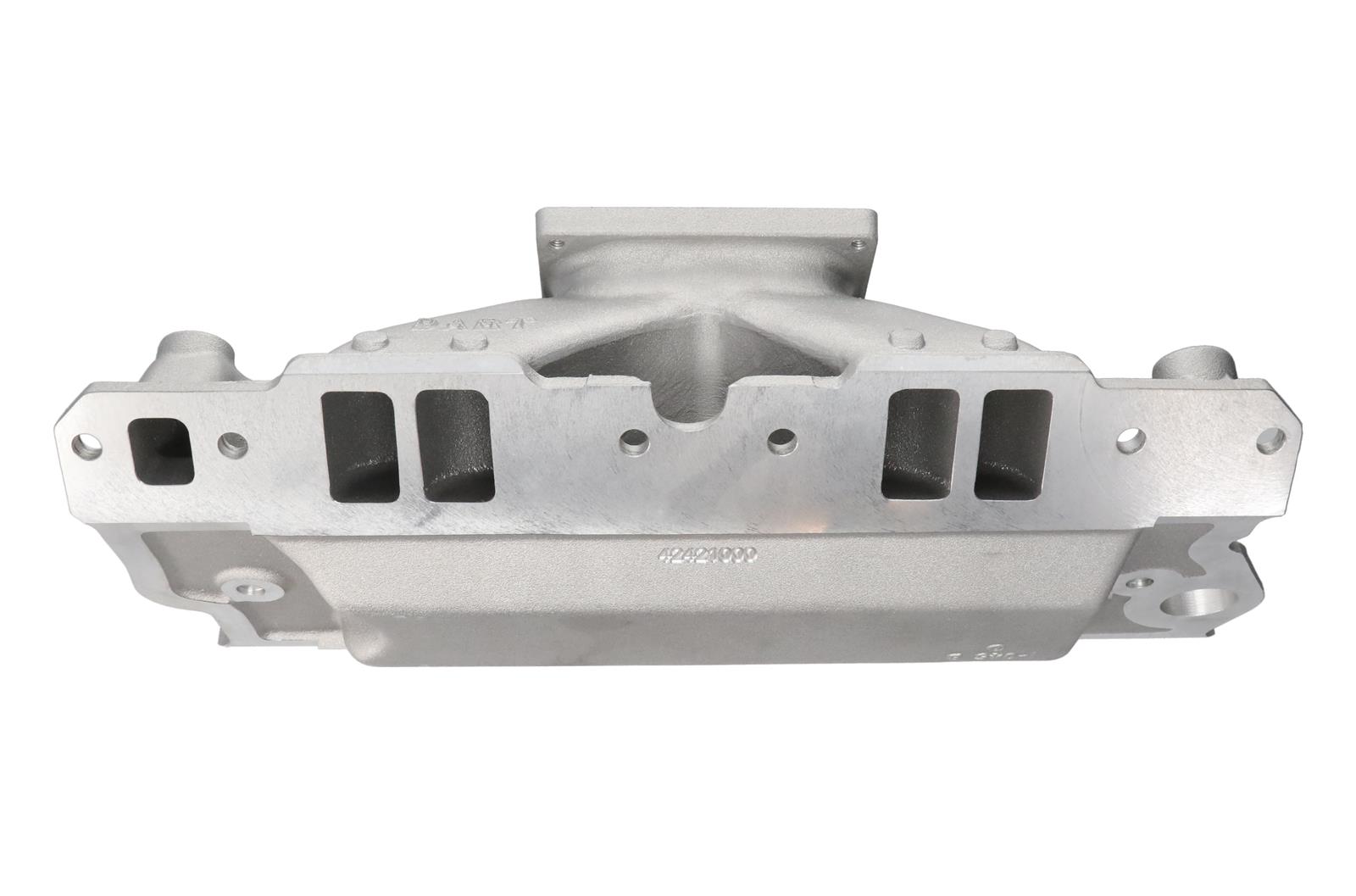 Dart Single Plane Intake Manifolds 42421000 Manifold, Plane, Aluminum, Natural, Dominator Flange, Chevy, Small Block, Each thumbnail 7
