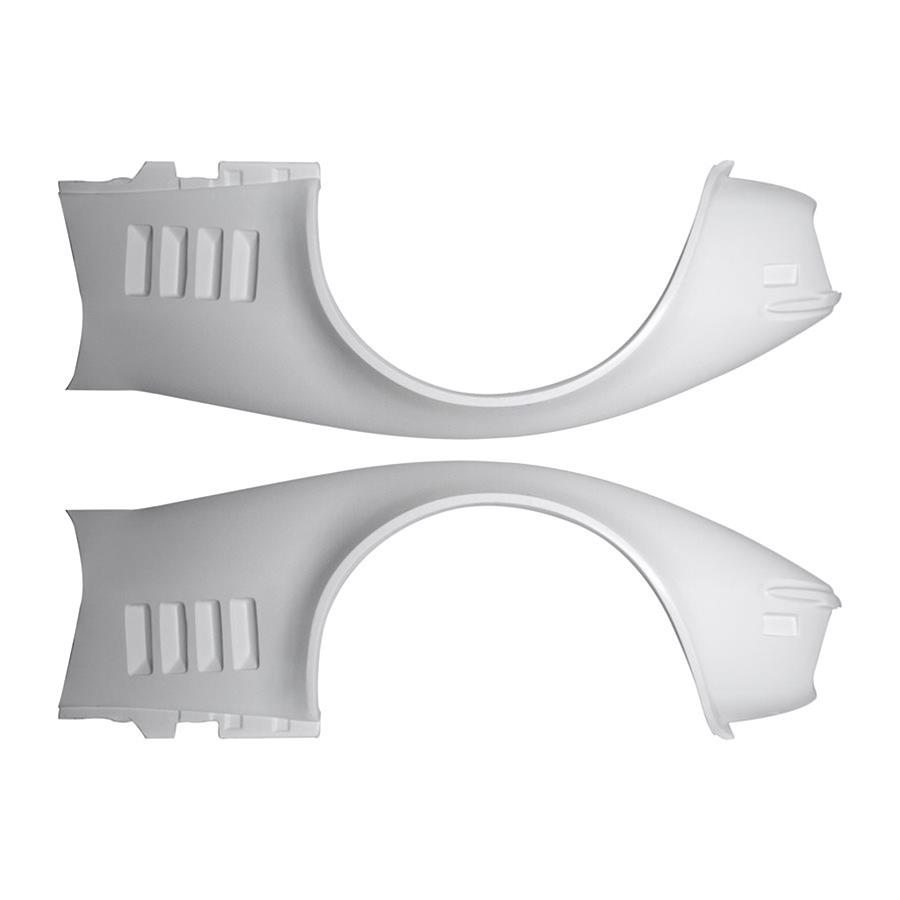 Detroit Speed Corvette Fender Flares for 1968-1972 CORVETTE - 010113DS Flares, Fiberglass, Front/Rear, White, Corvette, Kit