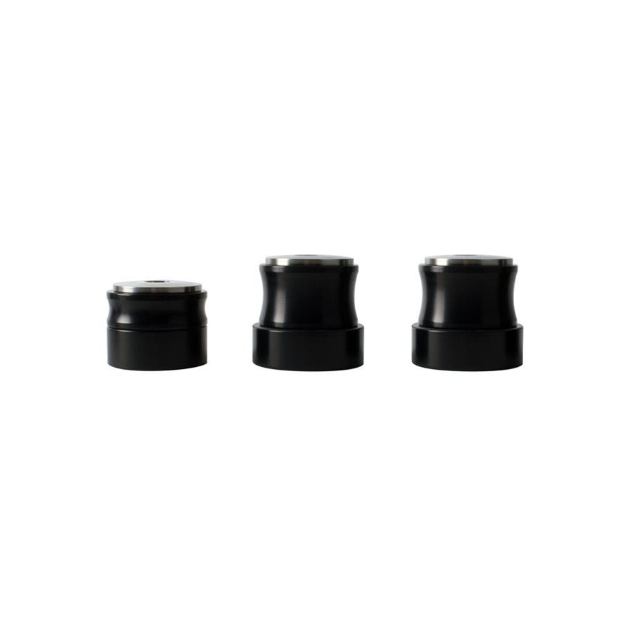 Detroit Speed Body Mounts 010301DS Mount Bushings, Aluminum, Black, Stock Height, Chevy, Pontiac, Kit thumbnail 2
