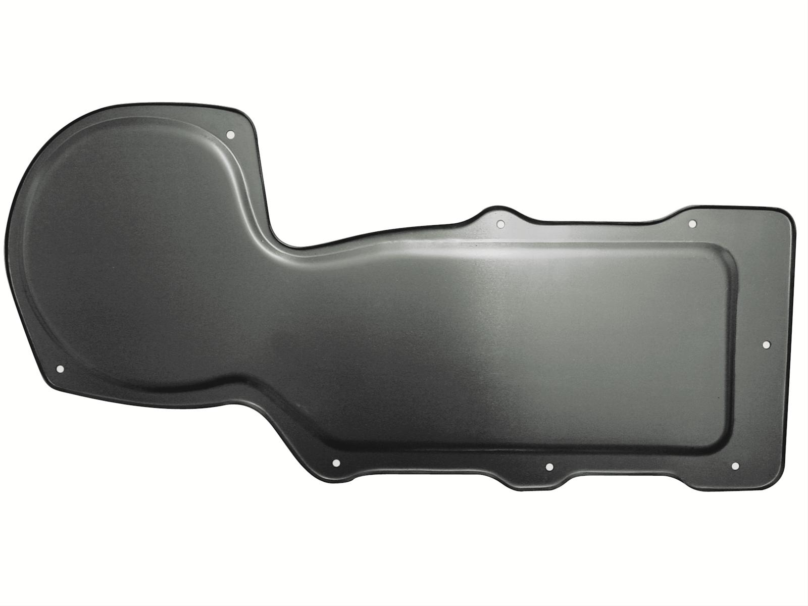 Detroit Speed Heater Delete Plates 010902DS Plate, Steel, Natural, 0.048 in. Thick, Buick, Chevy, Oldsmobile, Pontiac, Each