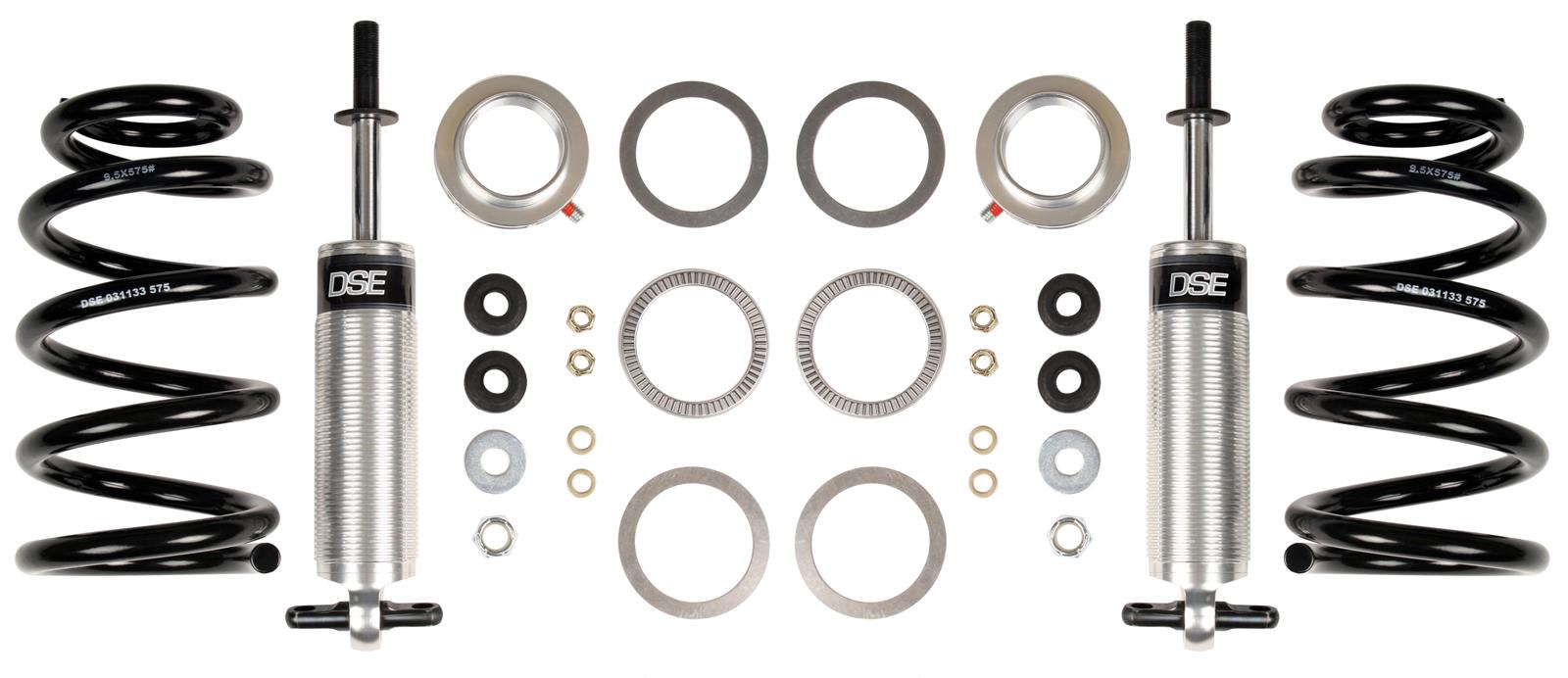 Detroit Speed Non-Adjustable Coilover Kits 030310DS Shocks, Front, Lowered, Black Powdercoated Springs, Buick, Chevy, GMC, Oldsmobile, Pontiac, Kit
