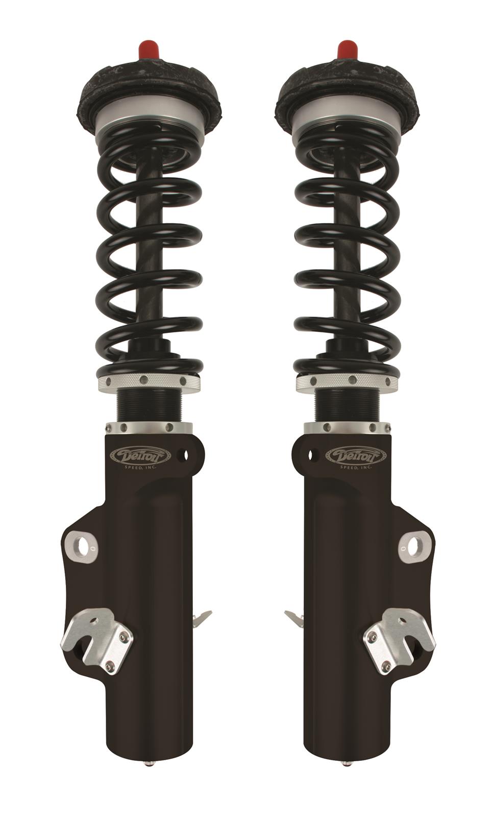 Detroit Speed Non-Adjustable Coilover Kits 030320DS Shocks, Front, Lowered, Black Powdercoated Springs, Chevy, Kit