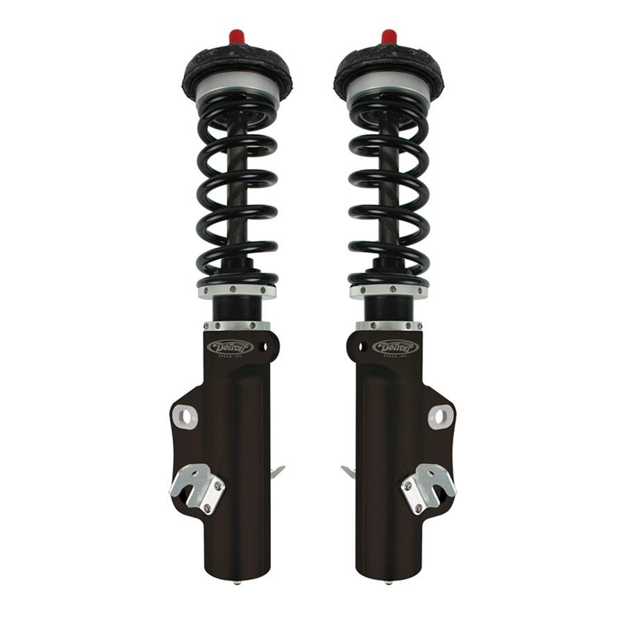 Detroit Speed Non-Adjustable Coilover Kits 030321DS Shocks, Front, Lowered, Black Powdercoated Springs, Chevy, Kit