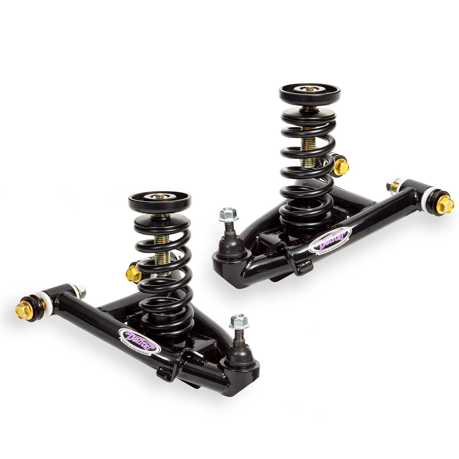 Detroit Speed Inc Control Arms 030344DS Arms, Weight Jack, Tubular, Ball Joints Included, Steel, Black Powdercoated, 700 lb/in. Springs, Ford, Mercury, Kit