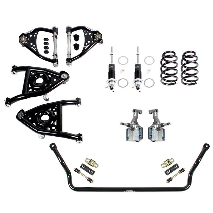 Detroit Speed Front Kit 2 Suspension Kits 031321-SDS Package, Front, 2, Single Adjustable Coilovers, Sway Bar, 1967 GM A-Body, Small Block or LS Engine,