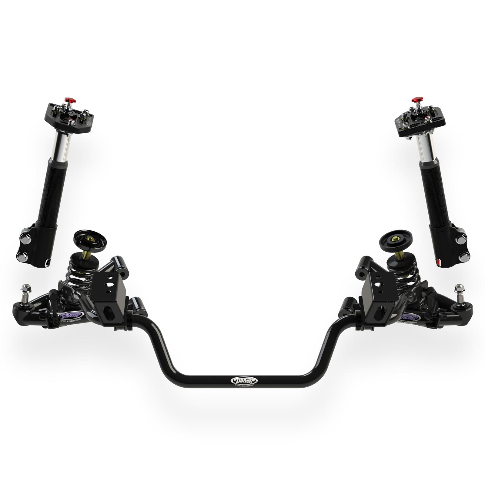 Detroit Speed Front Kit 1 Handling Packages 031383DS Suspension Package, 1, Coil Springs, Single Adjustable Shocks, Sway Bar, Lower Control Arms, Front, Ford,