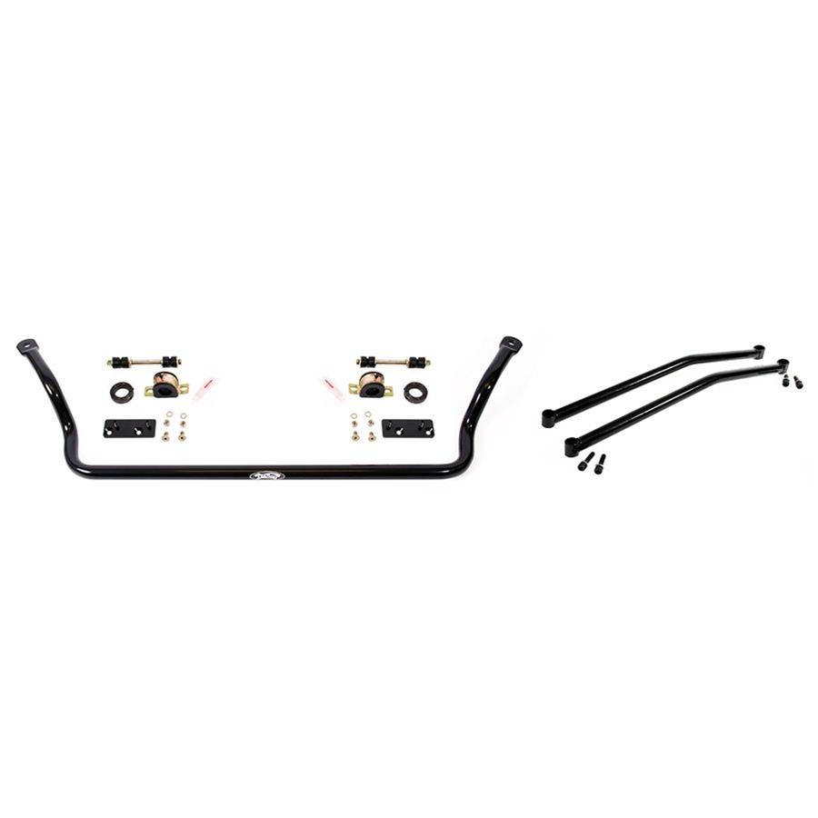 Detroit Speed Tubular Anti-Roll Bars 031408DS Sway Bar, Tubular, Front, Hollow, Steel, Black, 1.375 in. Diameter, Chassis Brace, Buick, Chevy, Pontiac, Kit thumbnail 2