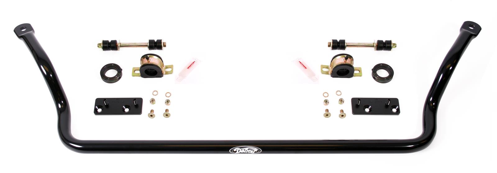 Detroit Speed Tubular Anti-Roll Bars 031410DS Sway Bar, Tubular, Front, Hollow, Steel, Black Powdercoated, 1.375 in. Diameter, Buick, Chevy, Pontiac, Kit