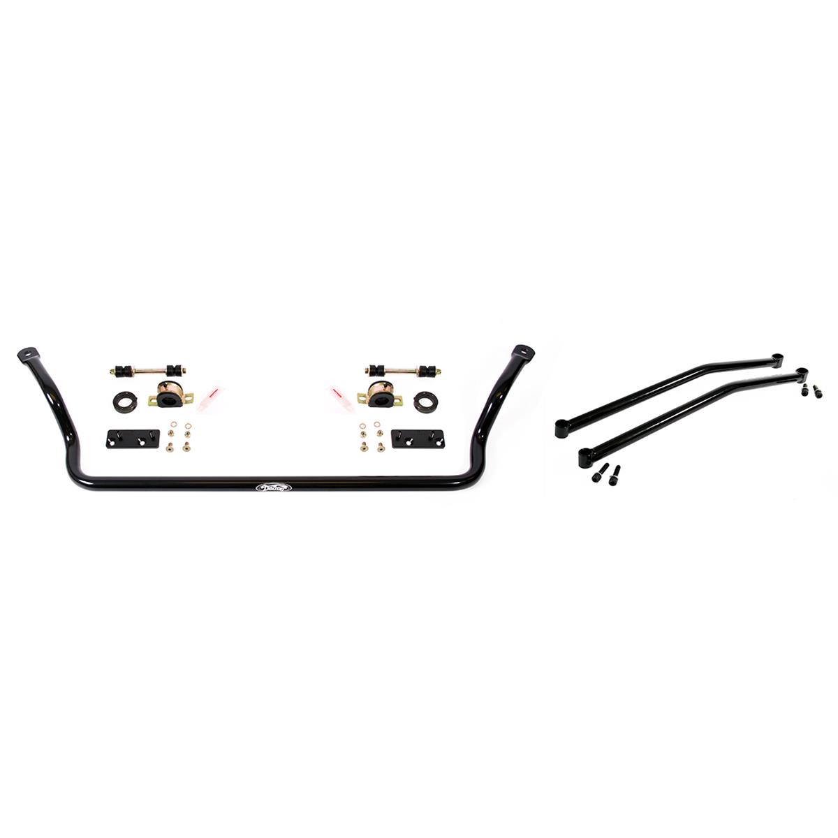 Detroit Speed Tubular Anti-Roll Bars 031410DS Sway Bar, Tubular, Front, Hollow, Steel, Black Powdercoated, 1.375 in. Diameter, Buick, Chevy, Pontiac, Kit thumbnail 2