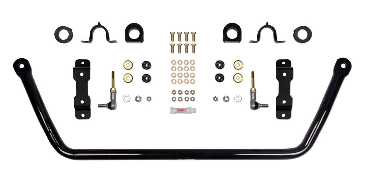 Detroit Speed Sway Bars 031419DS Bar, Front, Hollow, Steel, Black Powdercoated, 1.438 in. Diameter, Chevrolet, GMC, Kit