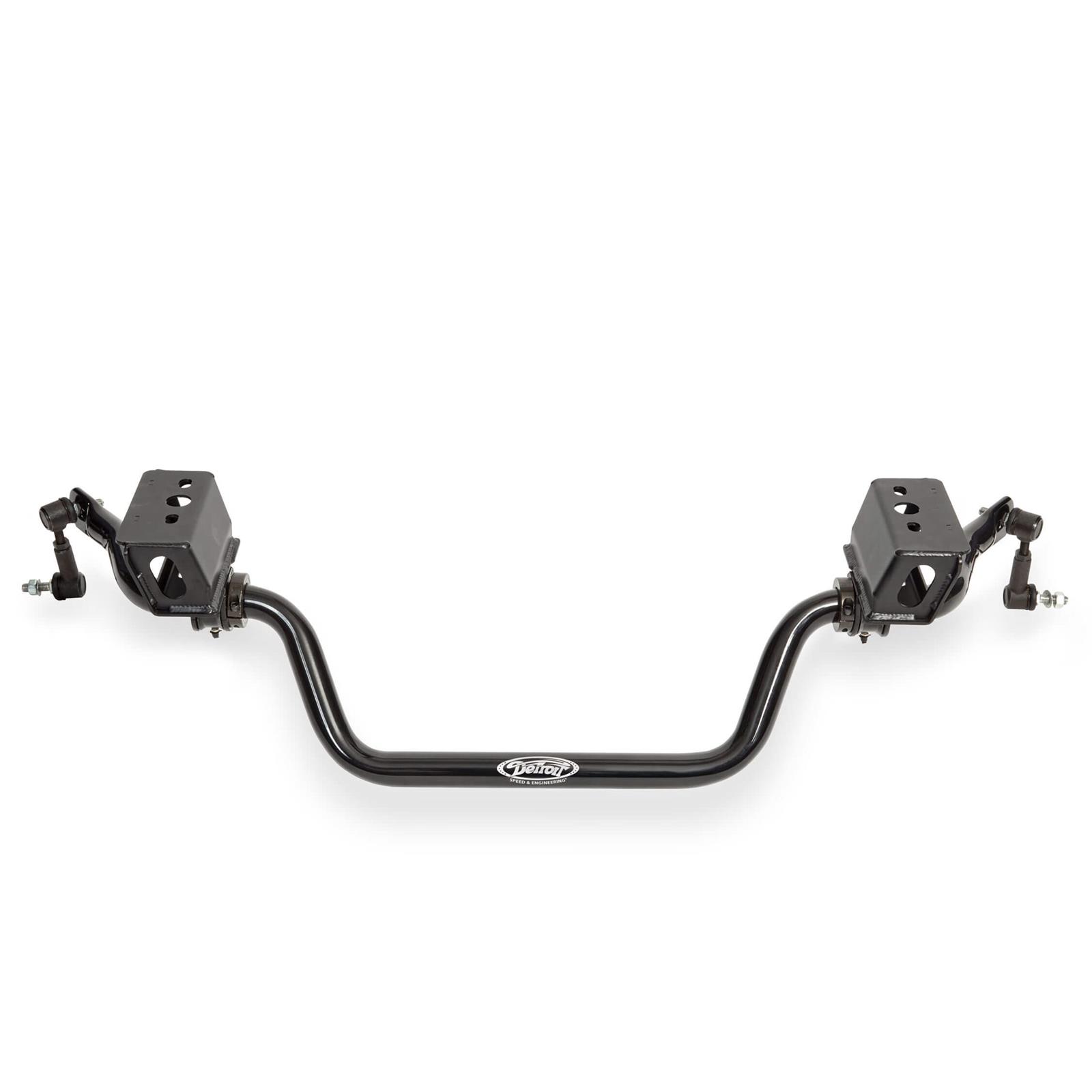 Detroit Speed Tubular Anti-Roll Bars for 1979-1986 CAPRI, 1979-1993 MUSTANG - 031423DS Sway Bar, Tubular, Front, Hollow, Steel, Black Powdercoated, 1.438 in. Diameter, Ford, Mercury, Kit