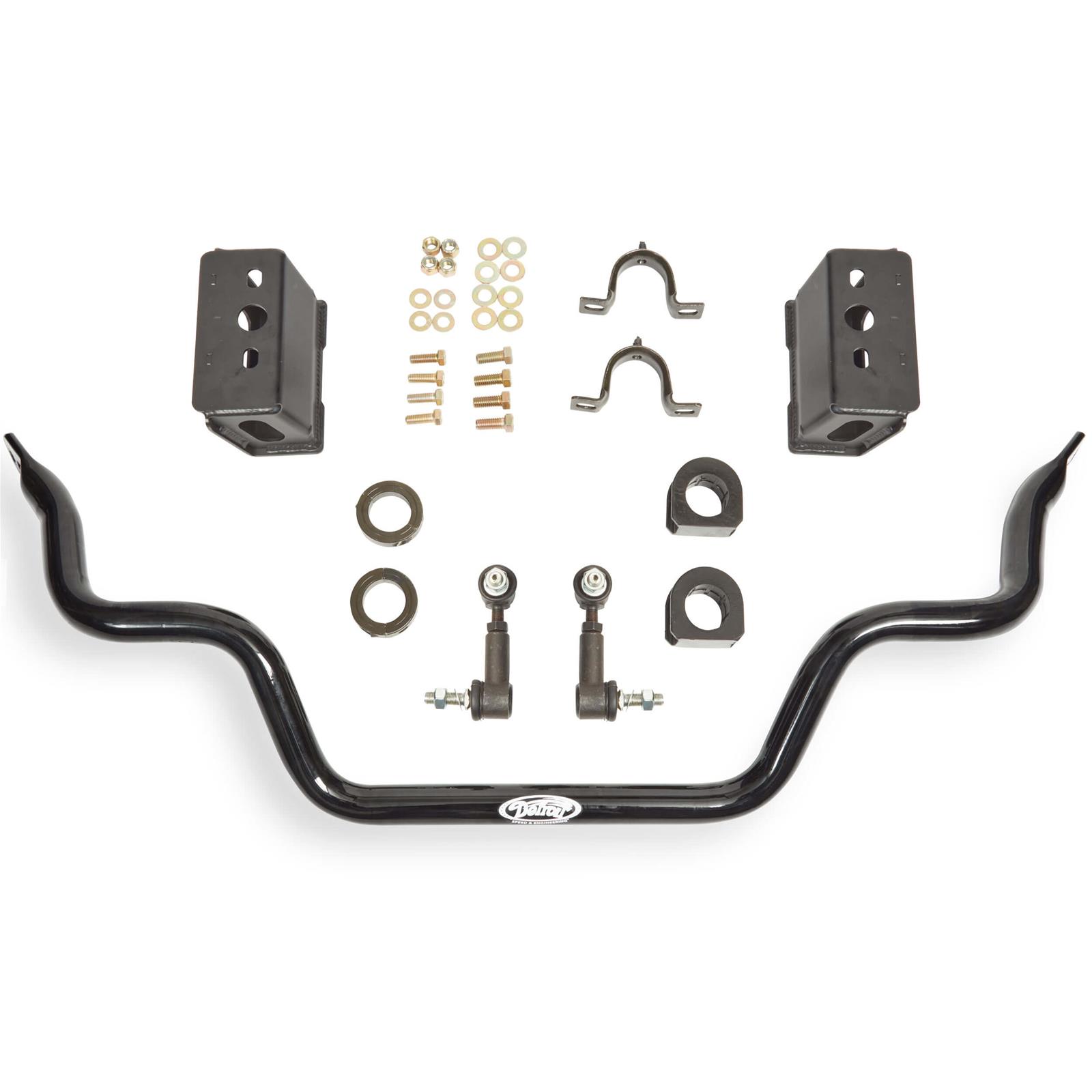 Detroit Speed Tubular Anti-Roll Bars for 1979-1986 CAPRI, 1979-1993 MUSTANG - 031423DS Sway Bar, Tubular, Front, Hollow, Steel, Black Powdercoated, 1.438 in. Diameter, Ford, Mercury, Kit thumbnail 3