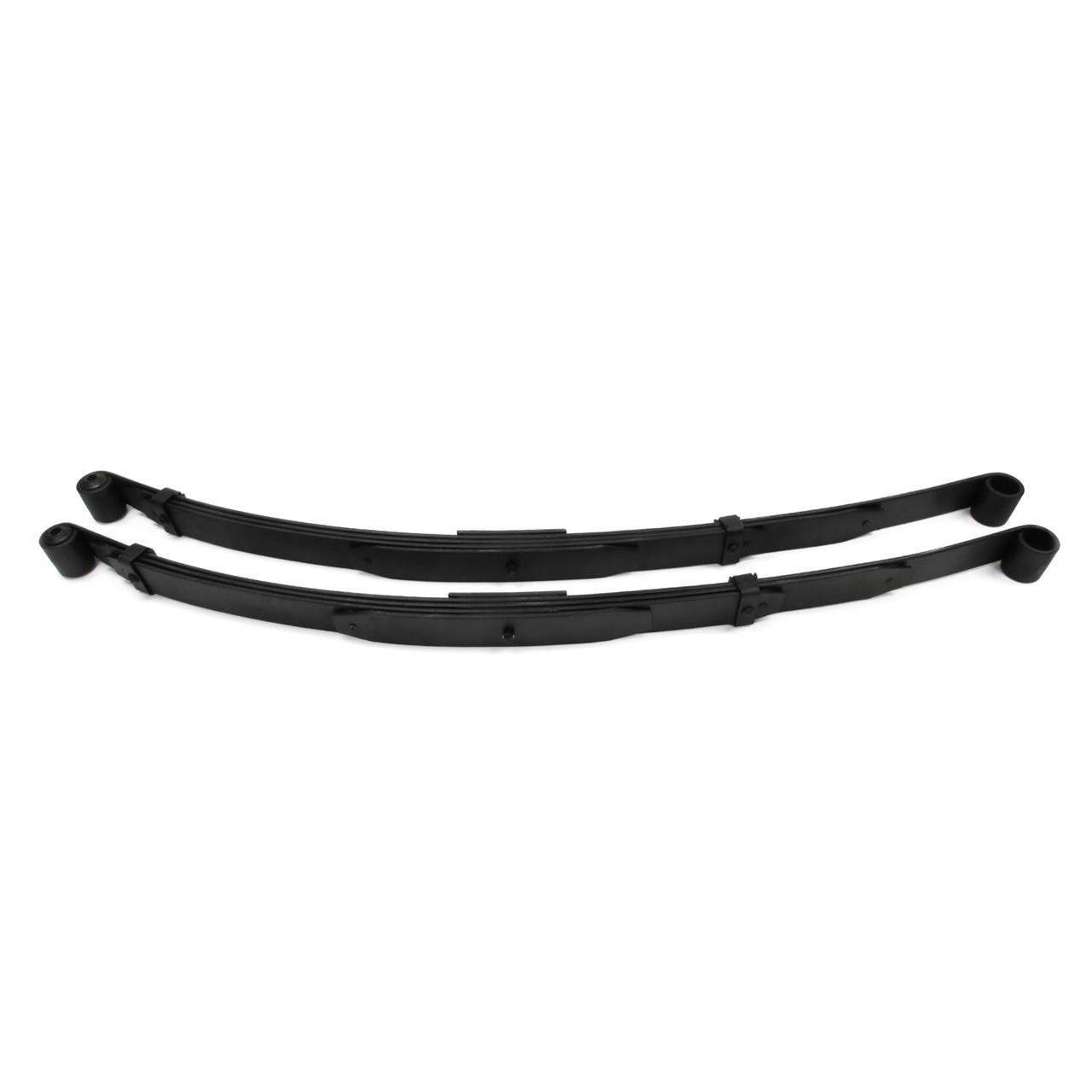 Detroit Speed Leaf Springs for 1982-2003 S10, 1982-1990 S15, 1991-2003 SONOMA - 040107PDS Lowering Spring, Spring, Rear, 3.00 in. Lowered Range, Black, Rubber Bushings, Chevy, GMC, Pair