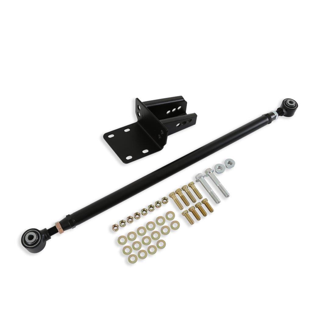 Detroit Speed Track Bar Relocation Brackets 040118DS Bracket, Adjustable, Bolt-On, Steel, Black Powdercoated, Chevrolet, GMC, Kit thumbnail 5