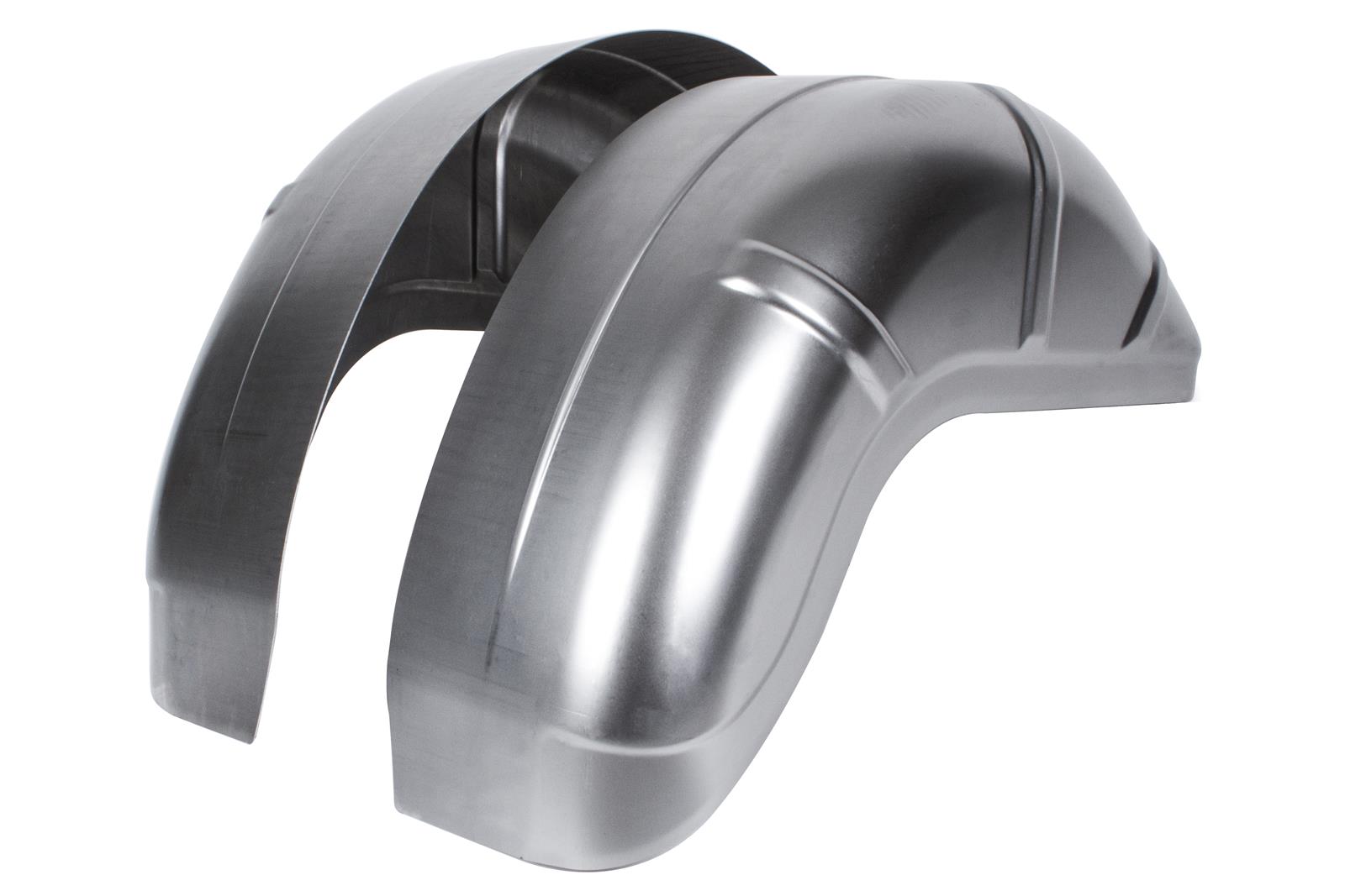Detroit Speed Mini-Tubs 040406DS Wheelhouses, Deep, Mini-tub Design, Steel, Natural, Rear Inner, Ford, Pair