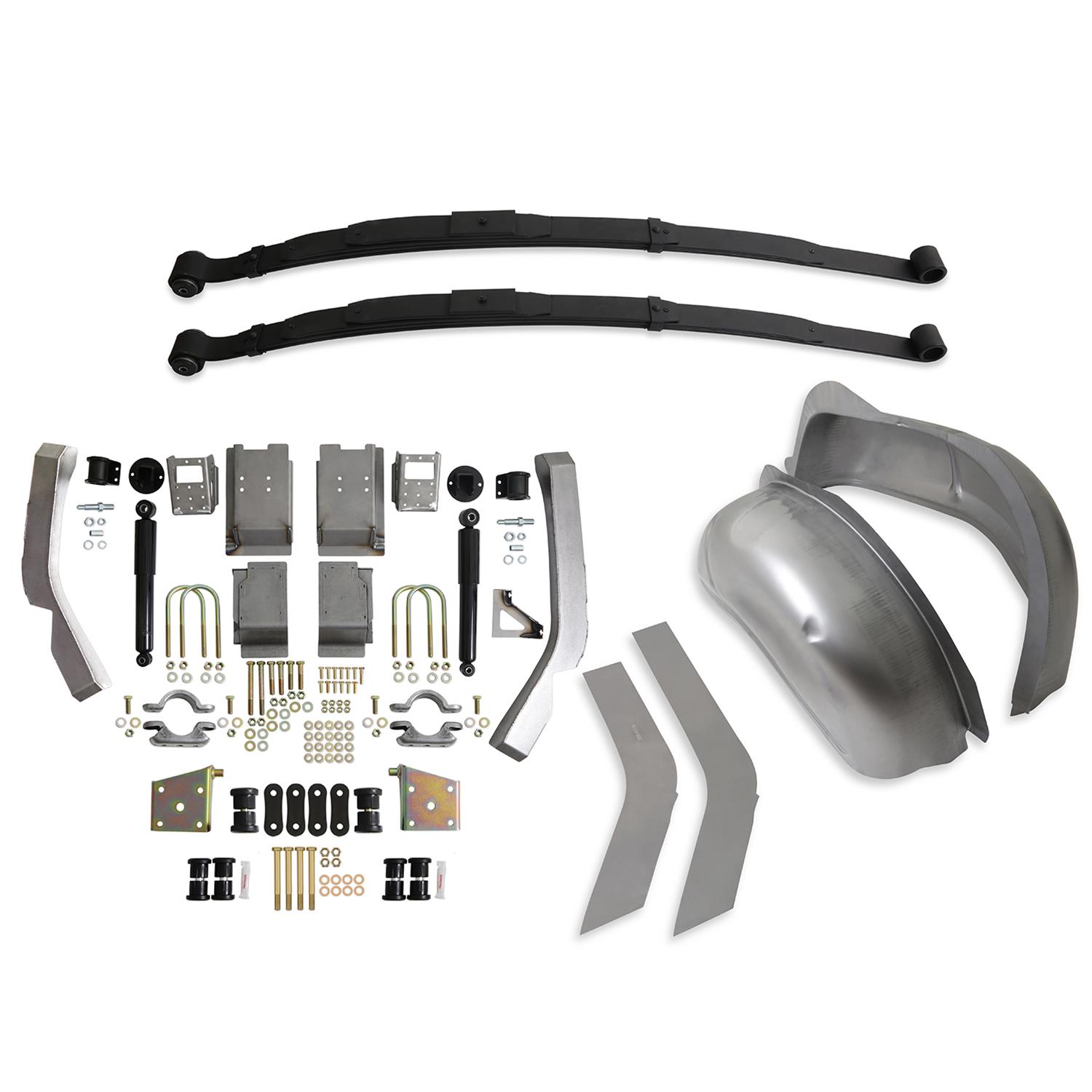 Detroit Speed 1962-67 X-Body Mini-Tub Leaf Spring Kits for 1962-1967 CHEVY II - 041229DS Kit, 2.00 in. Drop, Buick, Chevy, Kit thumbnail 3