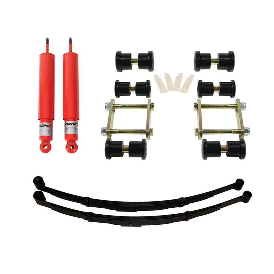 Detroit Speed Rear 1 Kits 041632DS Kit 1, Gas Shocks, 3 in.Dropped Springs, Chevy, Pontiac, Kit