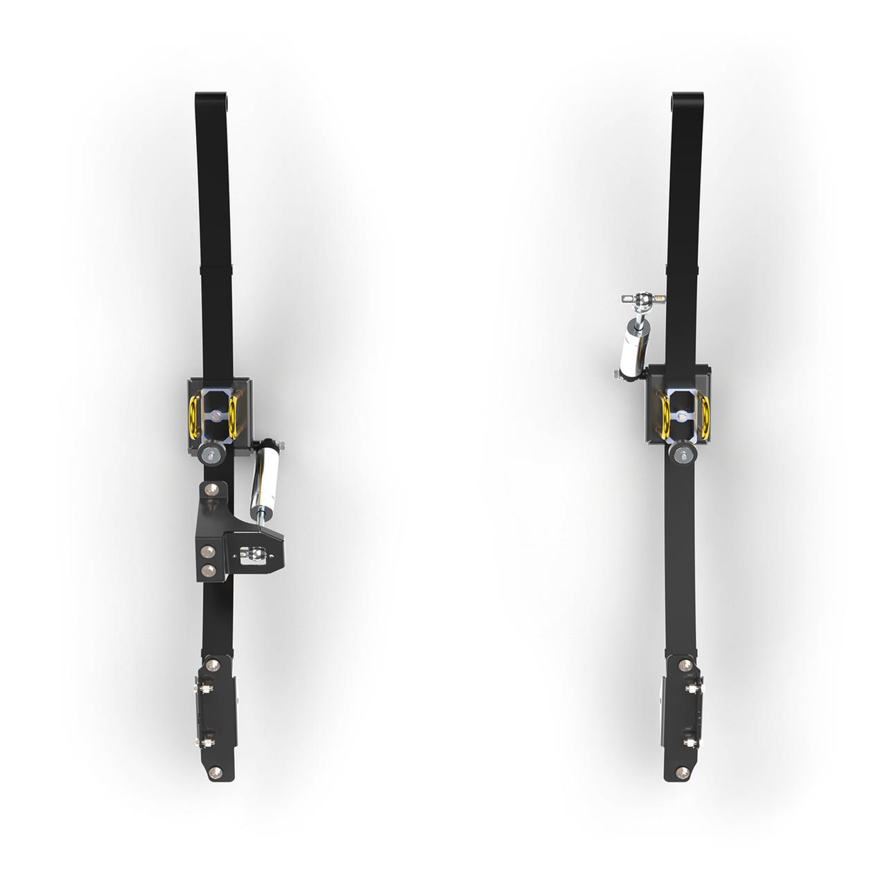 Detroit Speed Rear 2 Kits for 1982-2003 S10, 1982-1990 S15, 1991-2003 SONOMA - 041654DS Suspension Package, 5 in. Drop, Double Adjustable, Monotube, Black Leaf Spring, Lowering Block, Chevrolet, GMC, Kit thumbnail 3