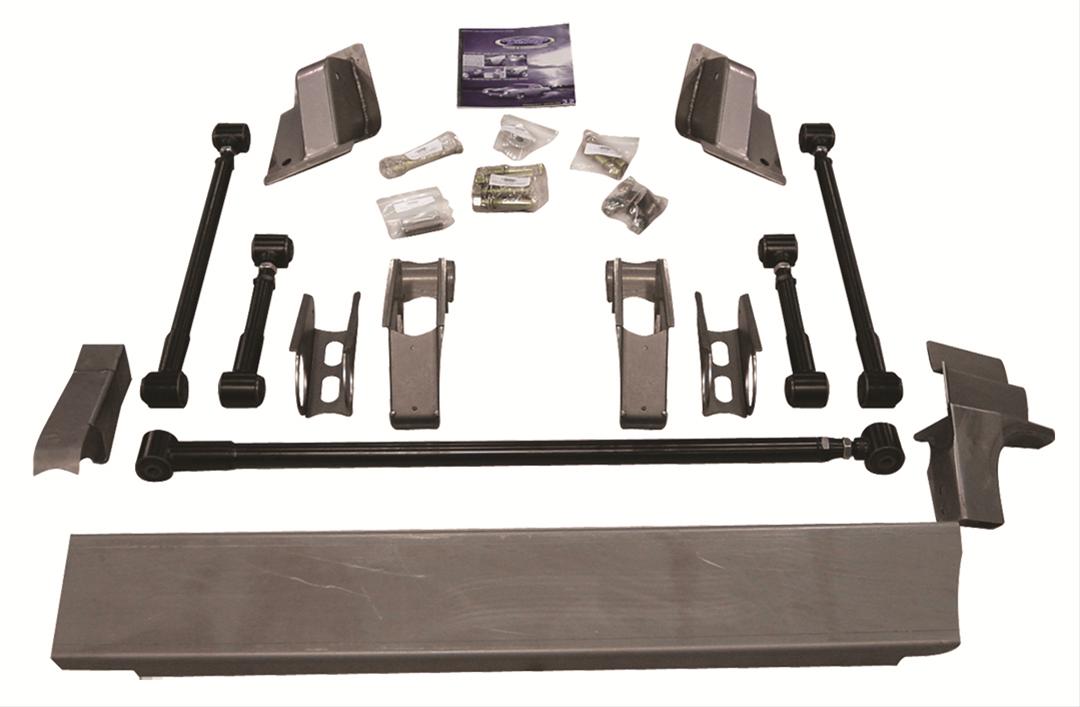 Detroit Speed QUADRALink Rear Suspension Kits 041704-SDS Packages, Kits, Single Adjustable Coilover, Springs, Panhard Bar, Black, Kit thumbnail 2