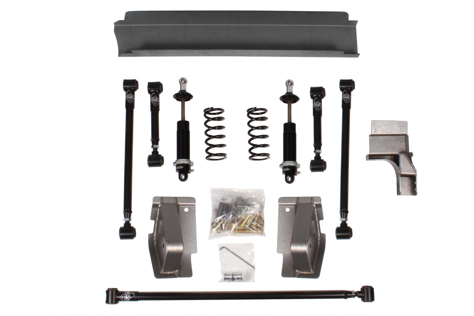 Detroit Speed QUADRALink Rear Suspension Kits 041706-SDS Four Link Kit, Single Adjustable Coilovers, 1968-74 Nova, Chevy II, No Axle Brackets, Kit