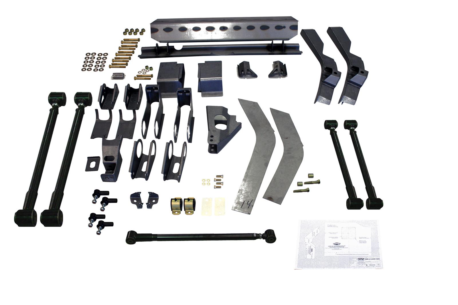 Detroit Speed QUADRALink Rear Suspension Kits 041707DS QuadraLink Suspension, Non-Adjustable Coilovers, Steel, Black, Chevy, Kit
