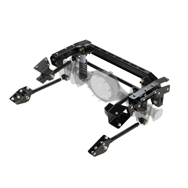 Detroit Speed QUADRALink Rear Suspension Kits for 1982-2003 S10, 1982-1990 S15, 1991-2003 SONOMA - 041759DS Link Kit, QuadraLink Suspension, Bolt-On, Steel, Black, Double Adjustable Coilover, Chevrolet, GMC, Kit