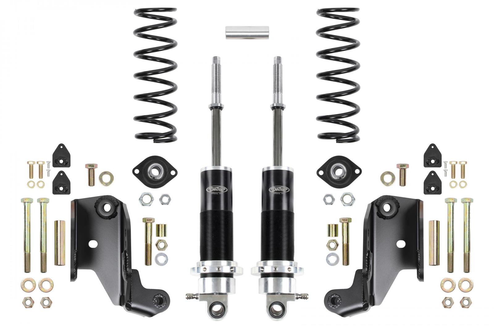 Detroit Speed Single Adjustable Coilover Kits 042442-SDS Kit, Rear, Valving, 175 lbs./in. Spring Rate, Ford, Mercury, Kit