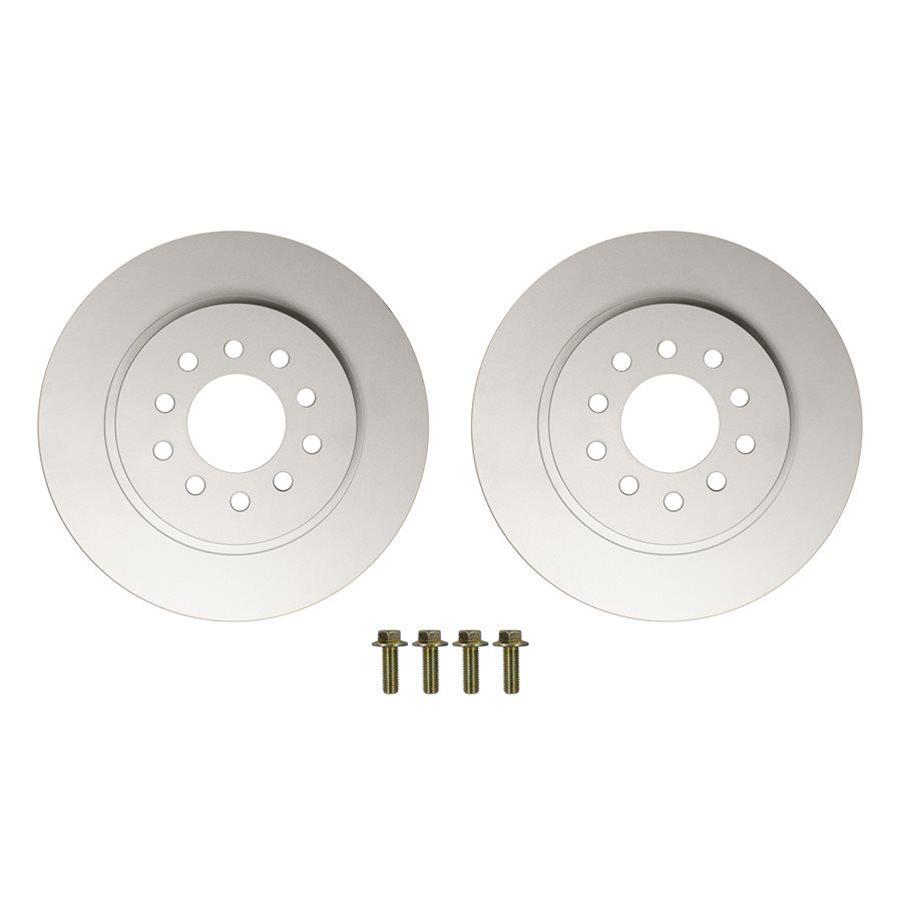 Detroit Speed Brake Rotors 050403DS Rotors, Solid Surface, Iron, Natural, Front, Chevy, GMC, for SpeedMAX Kits, Pair