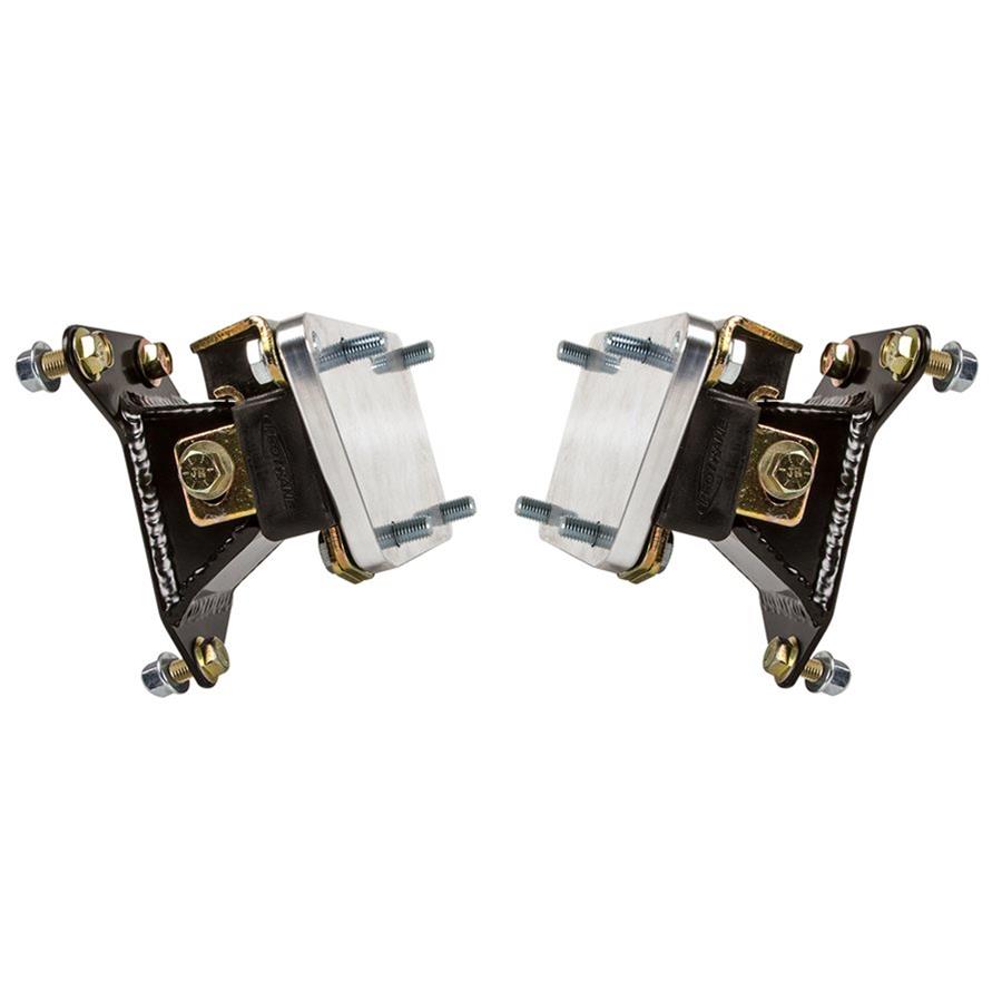 Detroit Speed Engine Mount Bracket Kits 060435DS LS engine mount bracket kits come complete with frame side engine mount stands, CNC aluminum ada