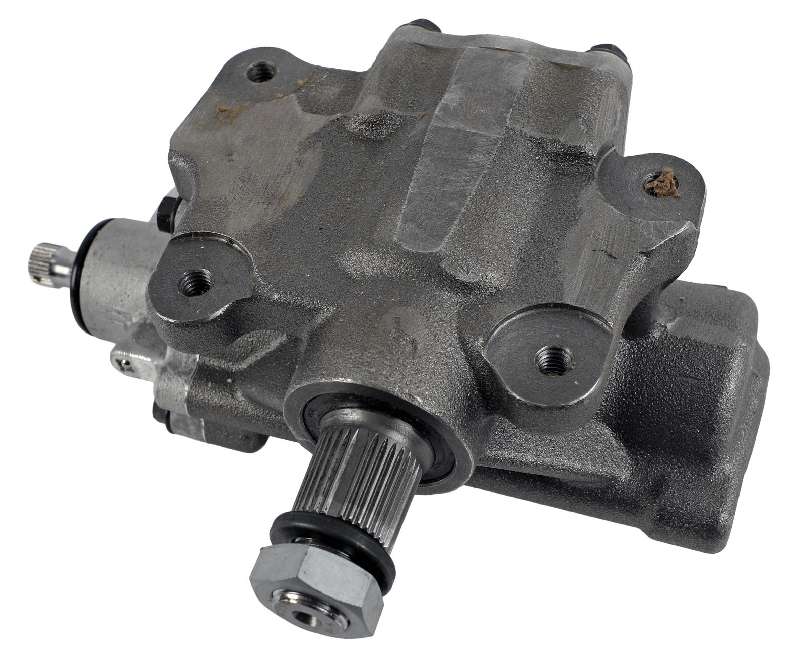 Detroit Speed Power Steering Boxes 090216DS Boxes, Assist, 12.7:1 Ratio, Front Steer Style, Cast Iron, Natural Finish, 3/4 in. x 30-Spline, Chevy, GMC, Each