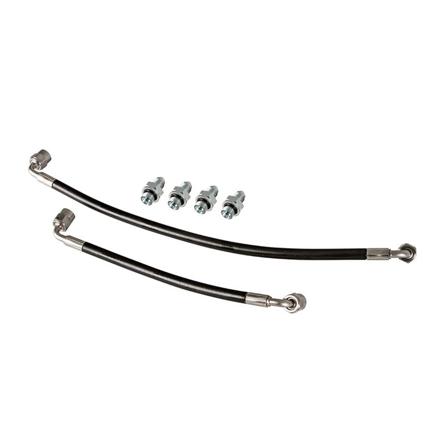 Detroit Speed Inc Power Steering Hoses and Lines 091307DS SS -4AN HARDLINE CONV, 21.5" REAR R & P