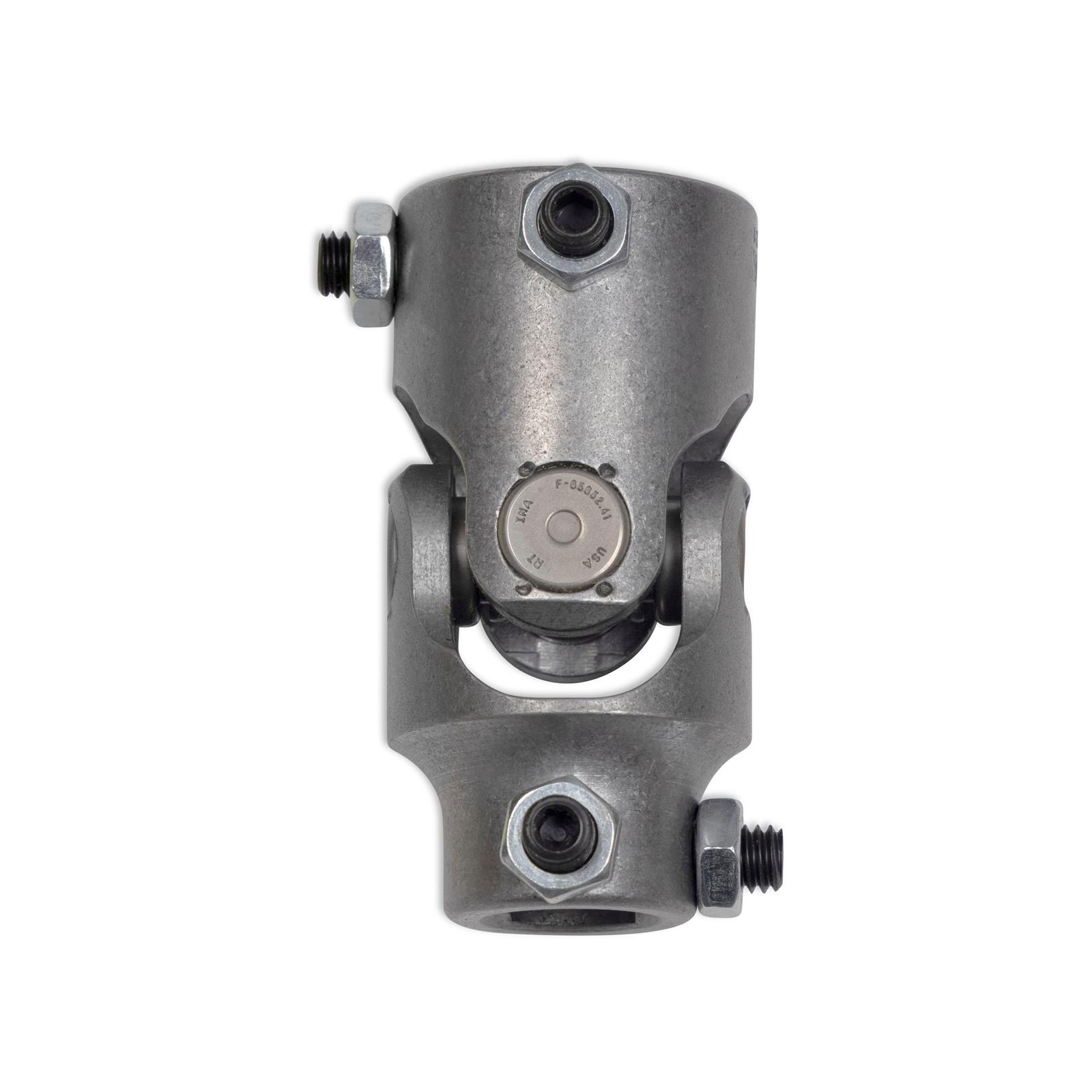 Detroit Speed Steering U-Joints 092513DS Universal Joint, Steel, Natural, 1 in. DD, 3/4 in. DD, Each