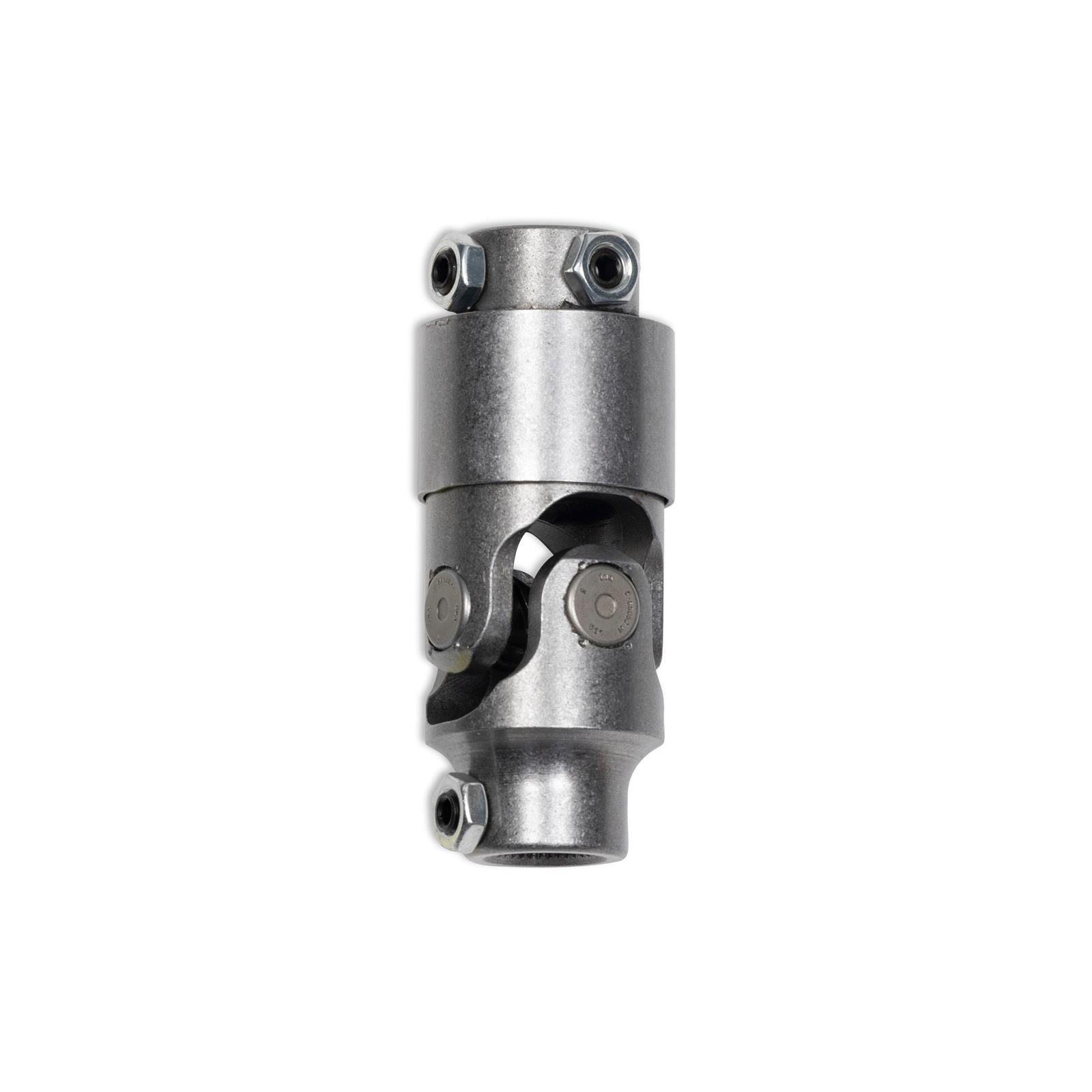 Detroit Speed Steering U-Joints 092517DS Universal Joint, Vibration Reduction, Steel, Natural, 3/4 in. DD, 3/4 in. 36-Spline, Each