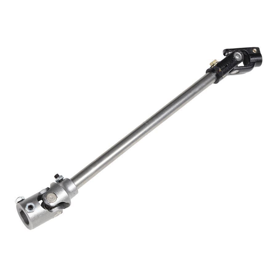 Detroit Speed Steering Shafts 092531DS Shaft, Collapsible, Steel, Natural, Universal Joints, Chevy, GMC, Each