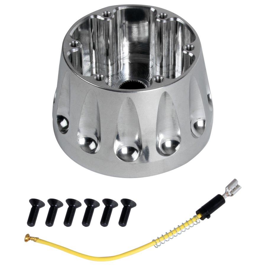 Detroit Speed Inc U-Bolts, Leaf Spring 092565DS BILLET AL SW ADPTR GM 6 BOLT, NAT FINISH thumbnail 3