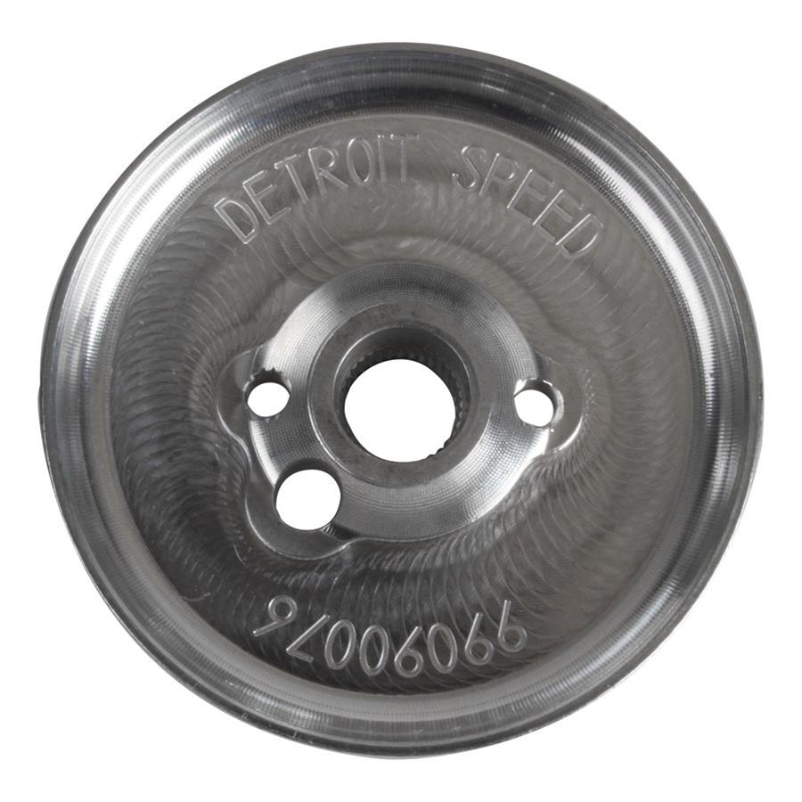 Detroit Speed Inc U-Bolts, Leaf Spring 092565DS BILLET AL SW ADPTR GM 6 BOLT, NAT FINISH