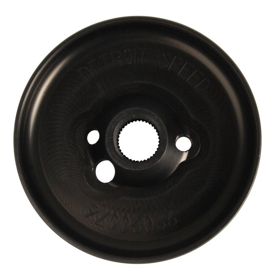 Detroit Speed Inc U-Bolts, Leaf Spring 092566DS BILLET AL SW ADPTR GM 6 BOLT, BLK ANDIZE